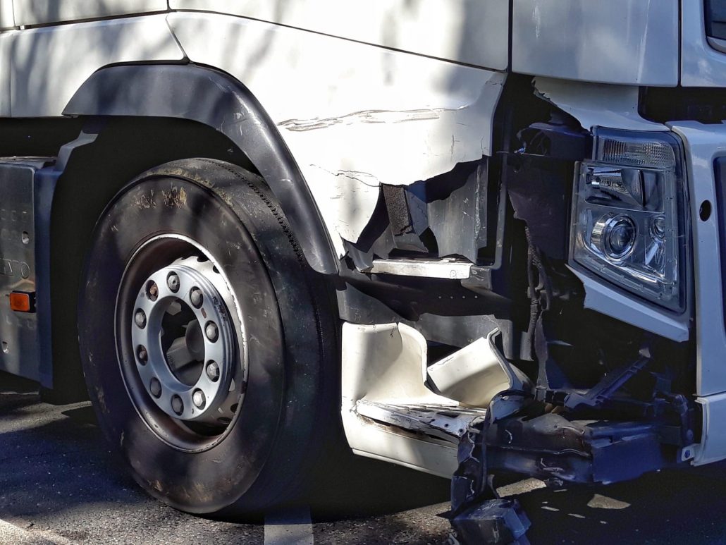 Truck Front Bumper Damage