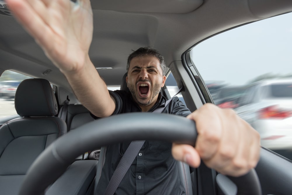 Men Arguing While Driving