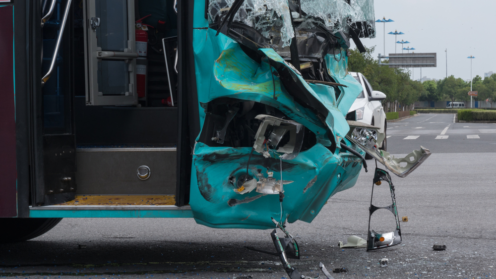 Photo of a Broken Bus