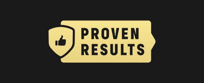 Proven results text displayed on a backdrop of successful case outcomes highlighted by Tucker Law, illustrating the strong track record of the firm in securing wins for their clients in auto accident cases.