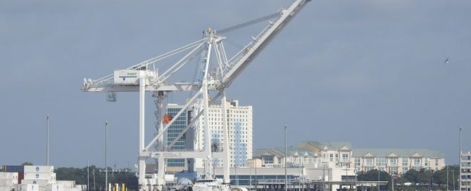 White Building In A Port