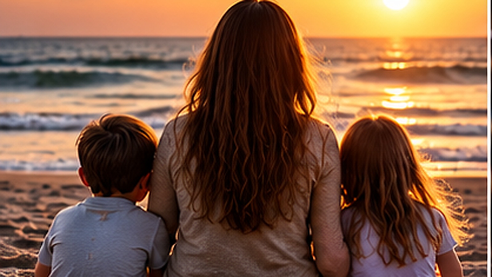 Parent with children at sunset representing a family wrongful-death claim