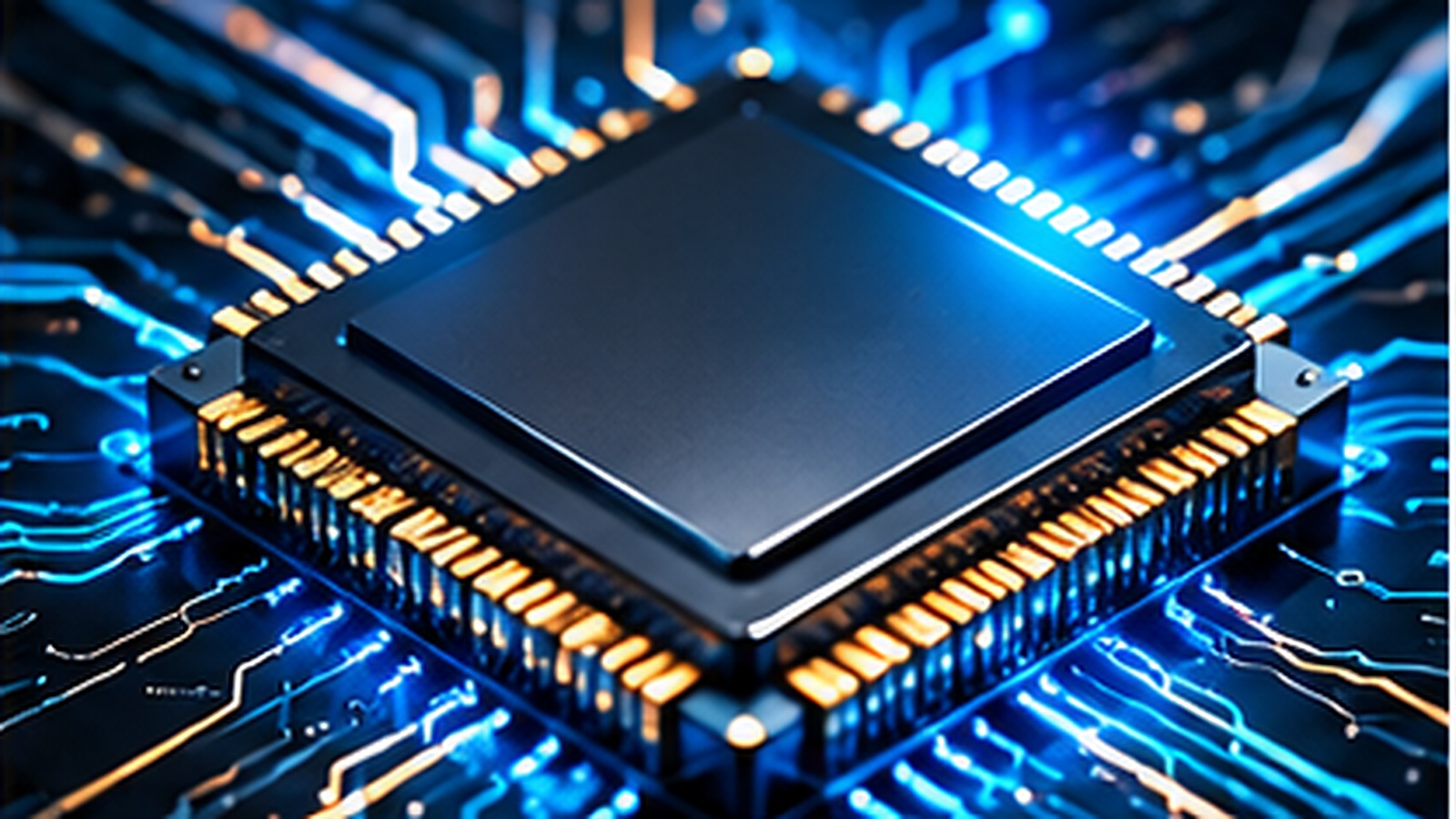 High-detail microchip illustration representing patent licensing technology