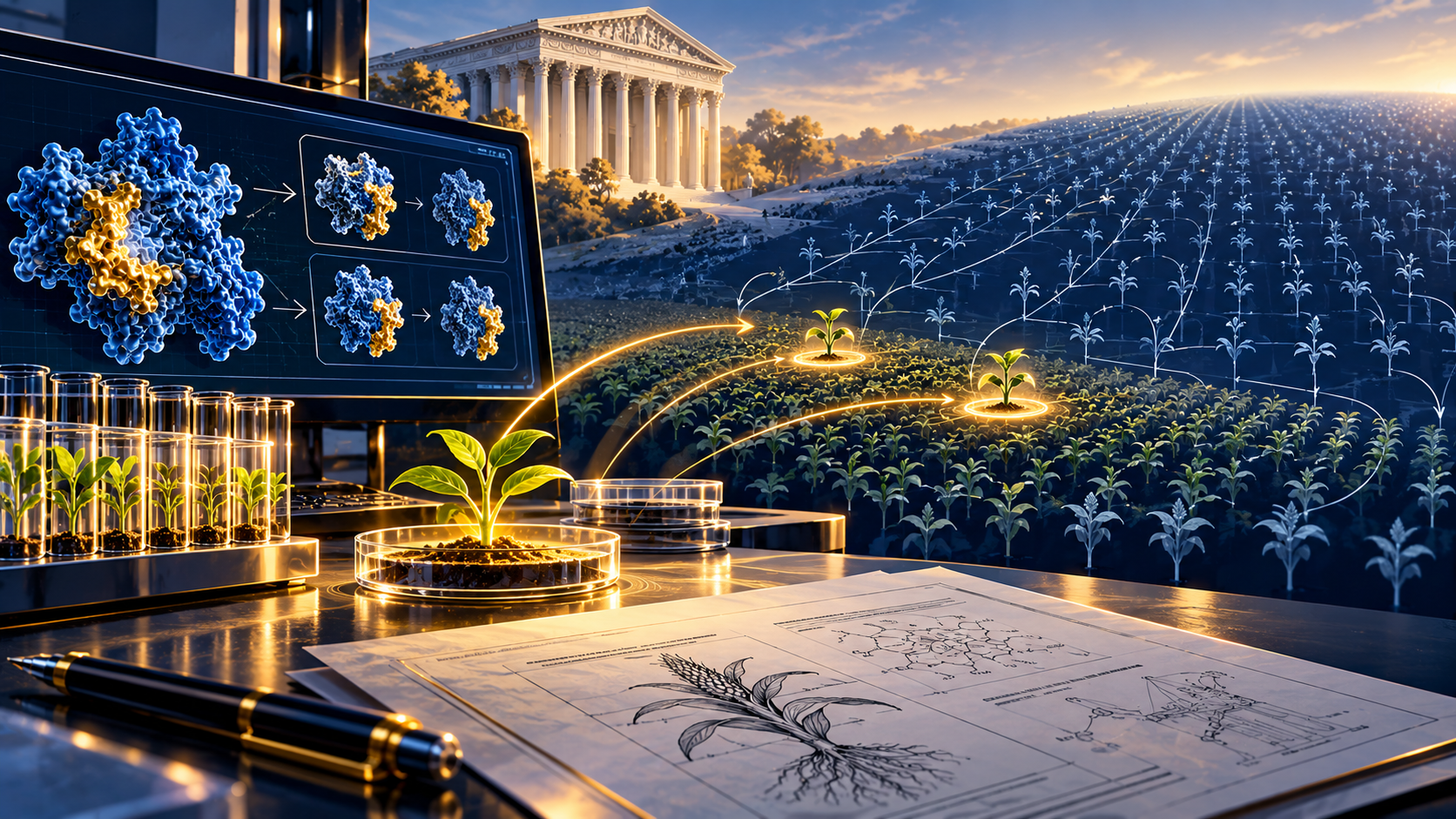 Biotechnology, crop variants and patent drawings illustrating enablement and post-priority experimental evidence in Pioneer v. Inari